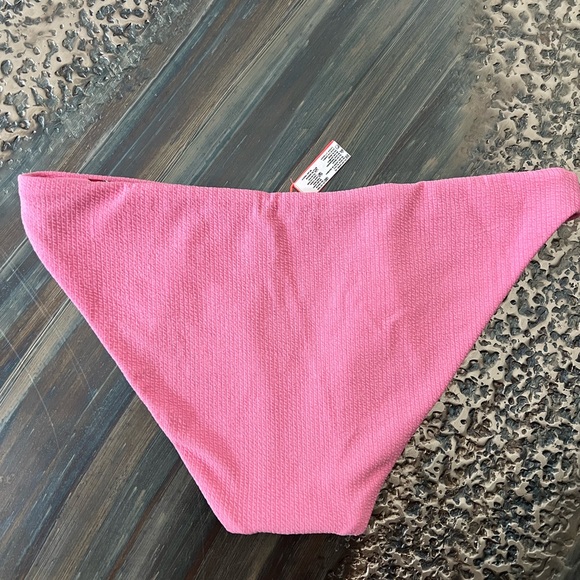 Maaji Rose Lemonade Flirt Thin Side Bikini Bottom reversible sz medium NWOT pink - Picture 3 of 11